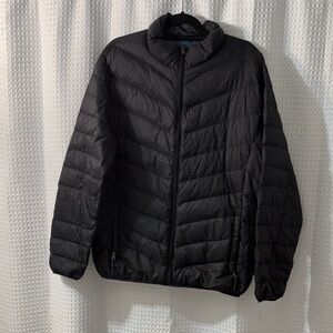 Blue Saks Fifth Avenue Black Cozy  Puffer Jacket Mens Size Large